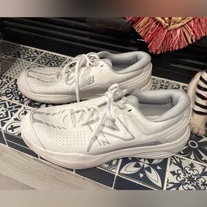 New Balance Women's Gray and White Sneakers